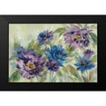 thumbnail image 2 of Vassileva, Silvia 14x11 Black Modern Framed Museum Art Print Titled - Bold Blue and Lavender Flowers, 2 of 5