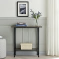 thumbnail image 5 of Leick Home X Design Mixed Wood and Metal Hall Console in Smoke Gray, 5 of 8