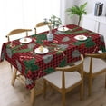 thumbnail image 2 of Christmas Tablecloth 54x72Inch, Christmas Table Clothes for Rectangle Tables, Snowman Christmas Tablecloth, Winter Holiday Tablecloth for Christmas Decoration, Party and Family Gathering, 2 of 6