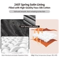 thumbnail image 2 of BIMZUC Portable Sleeping Bag for Camping Ultrasonic Warmth Attachable Bag 200g Faux Silk Cotton 41-59°F Adult Backpacking Hiking Sand Left Zip (14.17 inches / 36 cm), 2 of 8