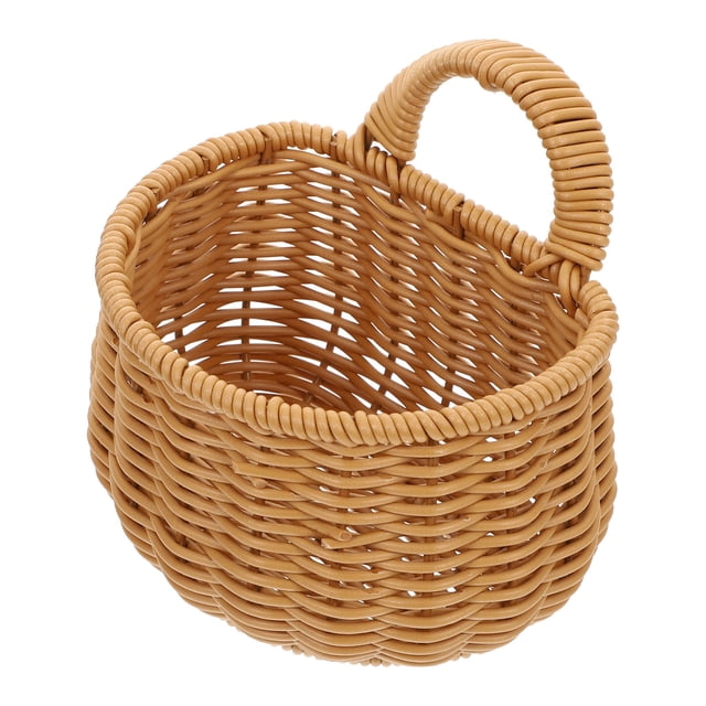 OUNONA 1 Ensemble Boîte de Rangement Extérieure Imitation Rotin Contenant en Plastique pour Usage Domestique