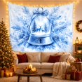 thumbnail image 2 of Blue Christmas Bell With Pine Branches, Peaceful Watercolor Style for Vintage Decor Lovers, Bell Wall Art, Christmas Gift Tapestry Wall Hanging for Living Room and Entryway, 2 of 4