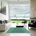 thumbnail image 6 of Ahgly Company Indoor Round Patterned SeaGreen Area Rugs, 4' Round, 6 of 6
