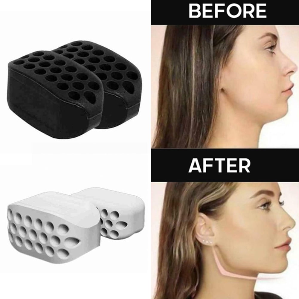 Jaw Face Neck Exerciser for Women Men Jaw Exerciser Jawline Shaper Face Slimmer and Neck Toning Blue Jaw Trainer Double Chin Reducer Mandible Training Device 