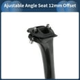 thumbnail image 6 of Unique Bargains Bike Seat Posts 27.2x350mm Bike Saddle Post Seat Tube Carbon Fiber Gloss Black Adjustable Angle Seat 12mm Offset, 6 of 8