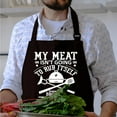 thumbnail image 3 of Funny BBQ Apron for Men with Pockets, Cooking Aprons for kitchen, Grilling Gifts for Dad Mom Birthday Christmas, 3 of 6
