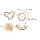 thumbnail image 2 of 4 pinzas para el pelo con diamantes de imitación de cristal para niñas, pasadores para el pelo con flores, accesorios para el cabello, 2 of 5