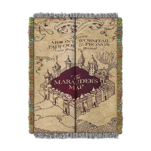 Harry Potter Marauders Map Tapestry, Marauders Map Window Curtains