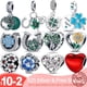 thumbnail image 2 of Cuenta de abalorio en forma de corazón de Plata de Ley 925 compatible con collar de pulsera Pandora Original, colgante de camaleón para mujer, joyería fina DIY Dengxun unisex, 2 of 2