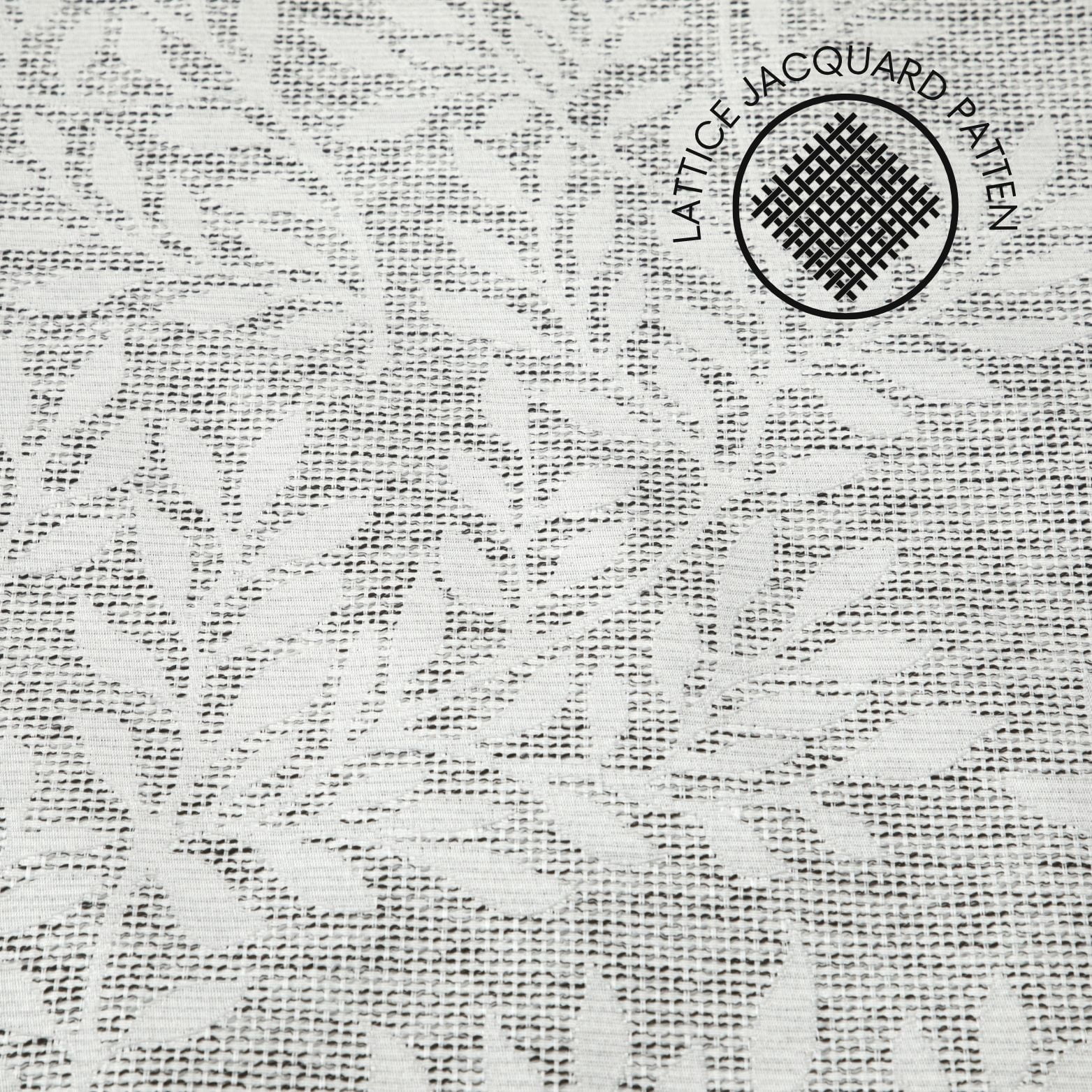 Mainstays Blackout Curtain Printed Jacquard Panel Pair, Set of 2 Ready Made Curtains, Silver Botanical, 37" W x 95" L