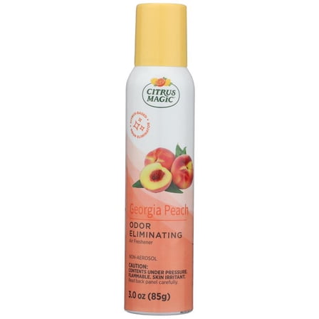 Citrus Magic Georgia Peach Scent Air Freshener Spray 3 oz Aerosol 1 pk