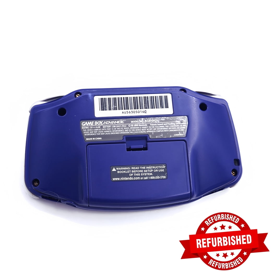 Nintendo Game Boy Advance GBA Console Game Handheld System Cleaned Tested Case GBA Lndigo blue