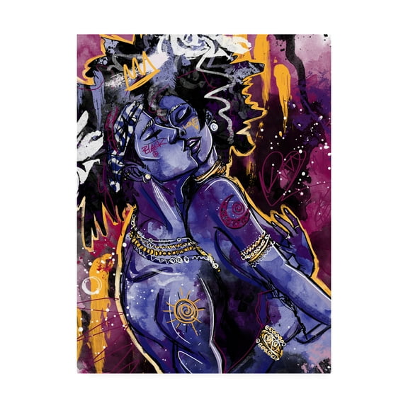 Justin Copeland 'Black Love' Canvas Art