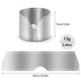 thumbnail image 1 of Ultralight Titanium Camping Stove Wind Shield Windproof Plate Wind Screen Block 15cm, 1 of 5