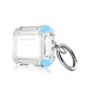 thumbnail image 1 of Funda Transparente para Airpods Pro - Azul Transparente, Funda Protectora Antideslizante Transparente Reforzada con 360° para Apple Airpods Pro, con Llavero, 1 of 5
