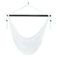 thumbnail image 1 of Sunnydaze Caribbean Style Extra Large Hanging Rope Hammock Chair Swing for Backyard and Patio - White, 1 of 9