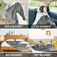 thumbnail image 6 of Iauyy A Horse Head Line Drawing Blanket ,Arctic Wool Throw Blankets All Season Bed Blanket for Couch Sofa Decoration Christmas Gifts 50x60 in, 6 of 6
