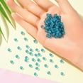 thumbnail image 4 of Beads Czech Bicone(451 69 302 Rondelle) 60100 840 Indicolite Matt 4mm Hole: 0.8mm, 4 of 4