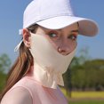 thumbnail image 5 of Máscara de protección solar de seda de hielo de verano para mujer, máscara de sombrilla fina transpirable montada en la oreja, 5 of 5