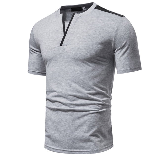 Dvkptbk Personnalité de la Mode Décontractée Slim Manches Courtes Imprimé T Manches Courtes Col Rabattu Chemisier et Chemise sur Dégagement