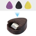 thumbnail image 1 of Fyydes Guitar Pick Box,Pick Box,Premium Rose Wood Guitar Pick Box Heart Shaped Pick Box Paste Box for Standard Pick, 1 of 8
