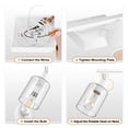 thumbnail image 2 of Track Lighting, LED Track Light Fixtures Ceiling Kitchen, 30" 4 Way Ceiling Lights with Clear Glass Shade, Wall Light Fixture with Rotatable Head, Wh, 2 of 9