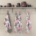 thumbnail image 2 of Floral Branch Kitchen Dish Towels Set of 6 Absorbent Hand Towels, Lint-Free 18"x28" Birds Fast Drying Hanging Dishcloths for Cooking Baking Home Clean, 2 of 7
