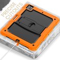 thumbnail image 3 of FJLBDE Case for iPad Pro 12.9 2022/2021/2020/2018 6th/5th/4th/3rd Gen, Rugged Shockproof Tablet Cases Cover with Kickstand Shoulder Strap, Orange, 3 of 7