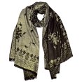 thumbnail image 1 of Peach Couture Châle Jacquard Cachemire Réversible Ravissant pour Femme Pashmina, 1 of 1