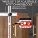 thumbnail image 2 of 2-In-1 Drilling Positioning Ruler, Square Woodworking Ruler, Cabinet Hardware Clamp, Cabinet Hole Drilling Template,B, 2 of 5