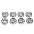 thumbnail image 2 of SunniMix 4x8 Pieces Pro Skateboard Bearings Carbon Steel 4 Pcs, 2 of 8