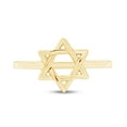 thumbnail image 2 of AFFY Star of David Jewish Magen Hebrew Shield Ring Star Symbol Ring 14K White Gold over Silver-7.5, 2 of 5