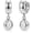 SIlver-Teardrop Hoops, variant on Wrongduck Gold Dangle Earrings for Women, 14K Gold Plated Chunky Hoop Earrings with Cubic Zirconia Charm, Lightweight Statement Drop Huggie Jewelry Accessories