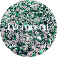 thumbnail image 1 of Glitter Heart Co. Glitter - High Quality Polyester Glitter - Green and Silver Chunky Mix - Evergreen - 2 oz Bag, 1 of 2