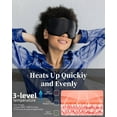 thumbnail image 4 of Heated Eye Mask for Dry Eyes - Silk Cordless Warm Eye Compress Moist Heat, FSA HSA Eligible, Eye Heating Pad for Stye Treatment, Tired Eyes, Sleep, Travel, Washable, Rechargeable, Black, 4 of 10