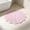 Pink, variant on PiGOGI Flower Pattern Bathroom Floor Mat, Flower Shape, Soft Absorbent Antiskid Bath Rug, 60x60cm