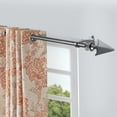 thumbnail image 5 of Deco Window Deco Essential 1 Inch Gray Flat Arrow Adjustable Single Curtain Rods, 66 in - 120 in, 5 of 5
