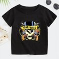 thumbnail image 4 of Camiseta de algodón para niños y niñas de 2 a 14 años con banda de rock Gun N Roses, camisetas de manga corta con estampado de música Kpop, ropa informal para bebés, 4 of 5