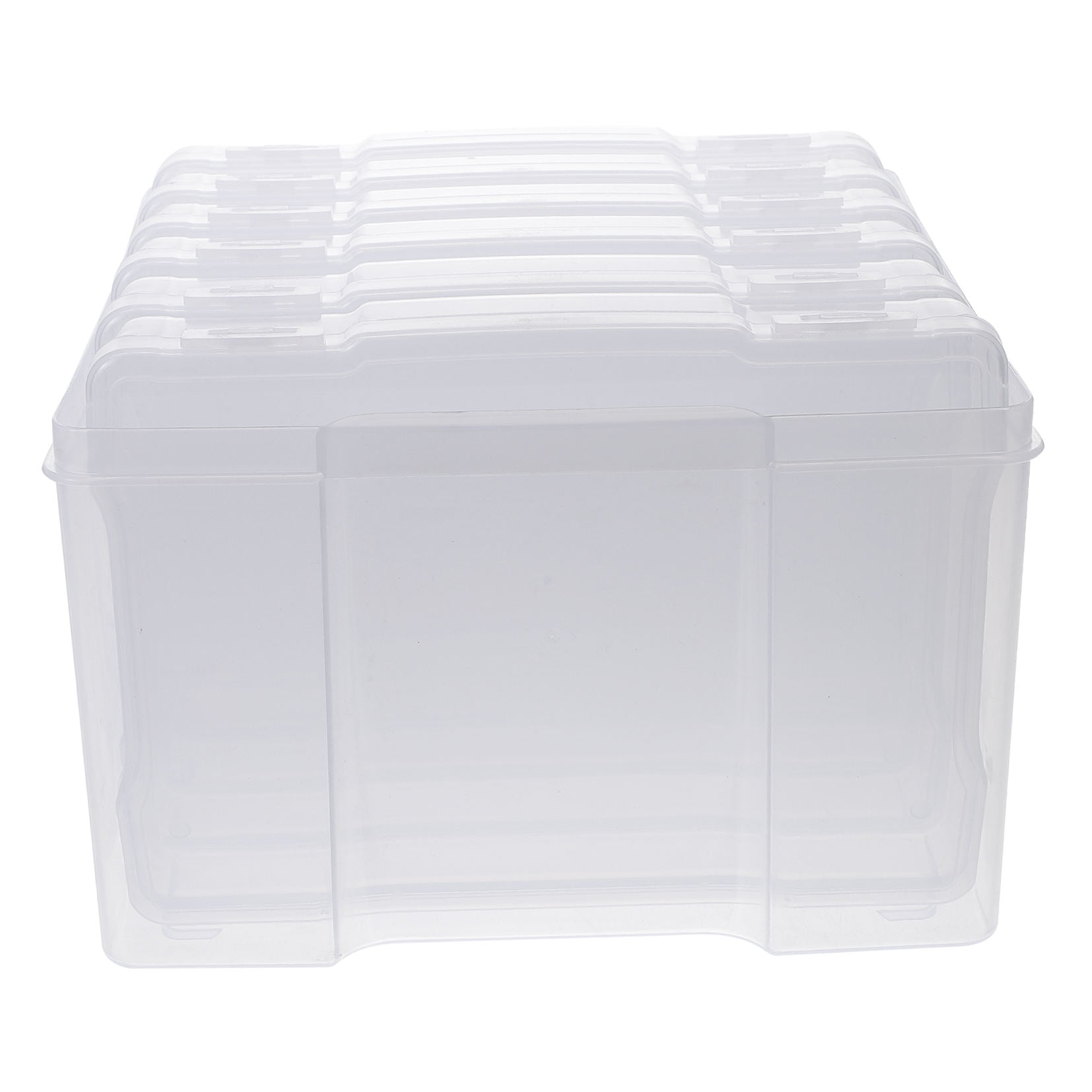 GOOHOCHY  Document Photo Box Desk Organizing Transparent Storage Practical