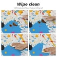 thumbnail image 4 of PIKWEEK  Multicolored Spots Fitted Round Tablecloth with Elastic Edge Waterproof Table Cover Splash Table Cloths Modern Tables Decoration for Dining Table,Picnic,Party, 4 of 7