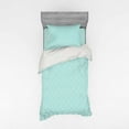 thumbnail image 2 of Ambesonne Retro Bedding Set 4 Pcs, Aqua Celtic Patterns, Queen, Blue White, 2 of 3