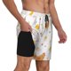 thumbnail image 2 of Balery Funny Chicken Bañador para hombre, shorts de playa de secado rápido con entrepierna y forro de compresión-Small, 2 of 6
