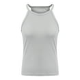thumbnail image 4 of Julycc Women Ribbed Cami Tank Tops Casual Basic Camisole Sleeveless T-Shirt Blouse, 4 of 5