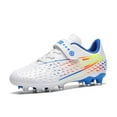 thumbnail image 3 of Utlike Boys Cleats For Youth Athletic Competition Football Shoes With Firm Ground Studs For Enhanced Traction And Speed White Size 32, 3 of 7