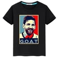 thumbnail image 2 of 2024 HOT Messi Ropa estampada para niños Verano Algodón Camiseta para niños Niñas Casual Manga corta Moda Camisas negras Ropa deportiva Top, 2 of 5