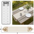 thumbnail image 3 of Brown Thanksgiving Table Runner Linen Burlap Table Runner 90 Inches Long Farmhouse Fall Cones Leaves Berry Dresser Scarves for Kitchen Island Coffee Dining Room Party Holiday Decoration 13"x90", 3 of 8