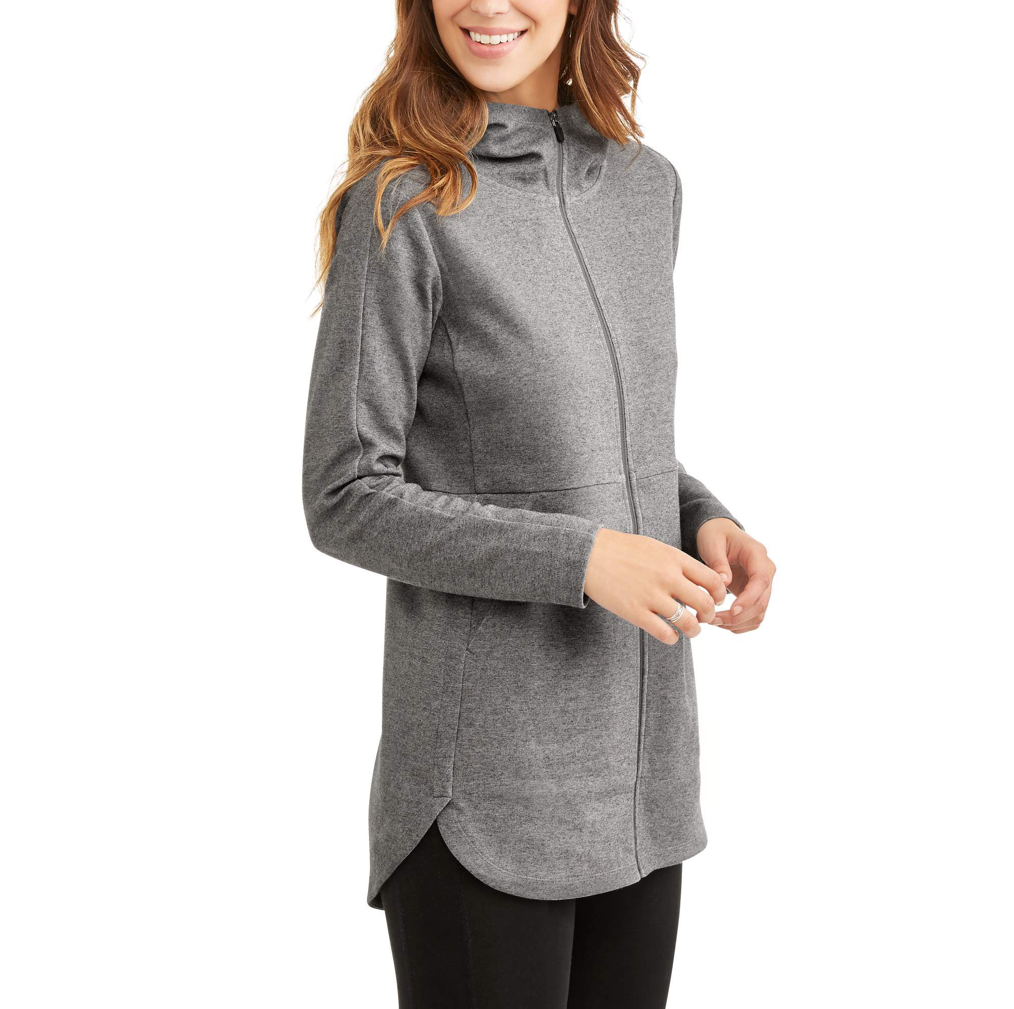 Women's Active Double Knit Tunic Jacket - Walmart.com
