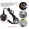 thumbnail image 3 of Máquina de Niebla de Estanque de Fuente de Agua Mini Black Mist Maker Sin Luz para Estanque de Fuente de Agua Tanque de Peces Creando Atmósfera Amonsee NO, 3 of 6