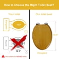 thumbnail image 2 of Asiento de inodoro Angel Shield chapado en madera de roble natural alargado, 2 of 8