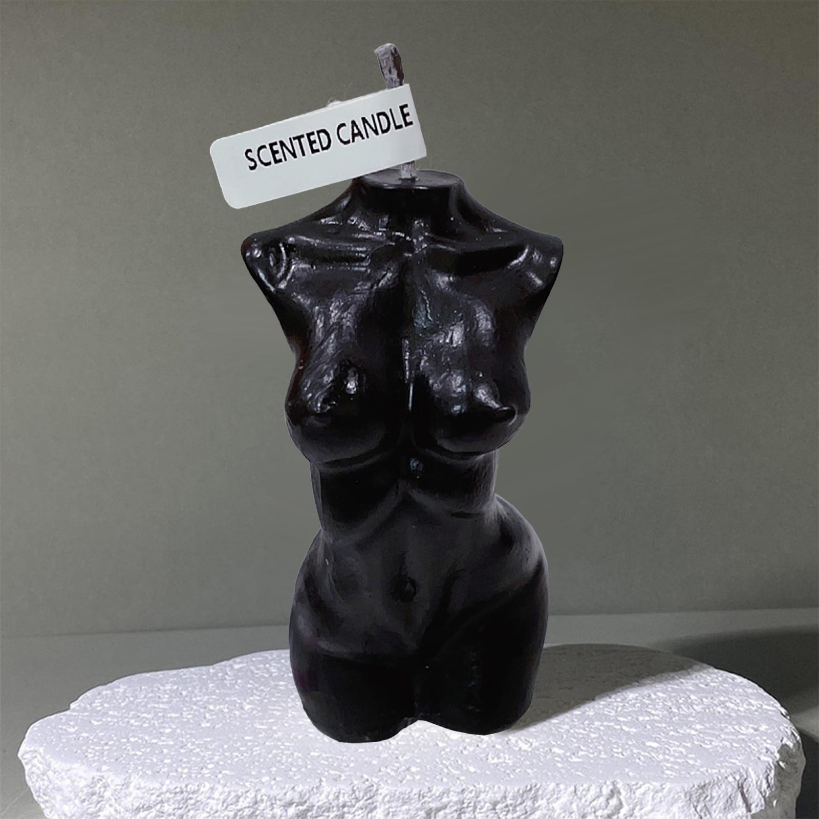 Luxicdy Body Shaped Candle, Female Body Candle Woman Candles for Living Room Bedroom Bathroom Home Table Aesthetic Decoration Christmas, Soy Wax Scented Candle Scented(Black)